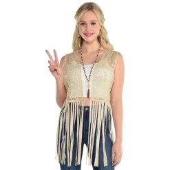 Buy 💯 Adult 👩 Women's Hippie Vest by Amscan 🥰