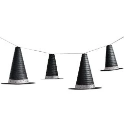 Deals 🔥 Classic Black & White 🦇 Halloween Witch Hat Lanterns by Amscan 👍