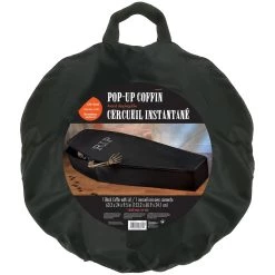 Discount ❤️ 5ft. 💀 Halloween Pop Up Coffin by Amscan 💯