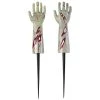 Budget ⌛ Zombie Hands Plastic Yard Stakes by Amscan 🔥
