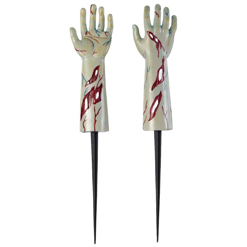 Budget β Zombie Hands Plastic Yard Stakes by Amscan π₯ 1 Budget β Zombie Hands Plastic Yard Stakes by Amscan π₯