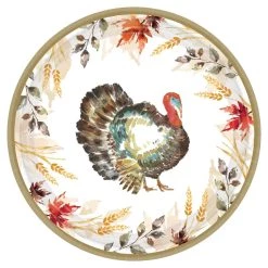 Deals 💯 9" Classic 👪 Thanksgiving Round Paper Plates, 60ct. by Amscan ⭐