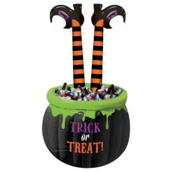 Outlet ❤️ Halloween Witch Leg Inflatable Cooler by Amscan 🛒