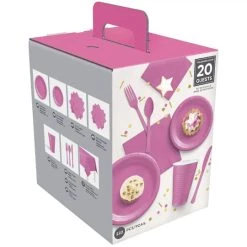 Coupon ✨ Tableware Kit For 20 Guests by Amscan 🎉 -Amscan Sales Shop D521241S 1 1