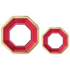 Best Sale β Octagonal Premium Party Paper Plates Set by Amscan π 20 Best Sale β Octagonal Premium Party Paper Plates Set by Amscan π -Amscan Sales Shop D521294S 1