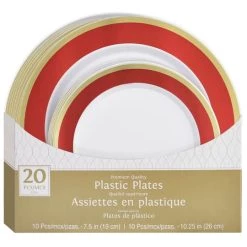 Wholesale π₯° Round Hot Stamped Premium Plastic Border Plates Multipack , 20ct. by Amscan π 19 Wholesale π₯° Round Hot Stamped Premium Plastic Border Plates Multipack , 20ct. by Amscan π -Amscan Sales Shop D521321S 1