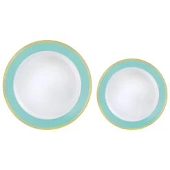 Wholesale π₯° Round Hot Stamped Premium Plastic Border Plates Multipack , 20ct. by Amscan π 23 Wholesale π₯° Round Hot Stamped Premium Plastic Border Plates Multipack , 20ct. by Amscan π -Amscan Sales Shop D521325S 1
