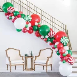 Flash Sale 🥰 Christmas Peppermint Latex & Foil Balloon Garland Kit by Amscan 😉 -Amscan Sales Shop D577009S 2