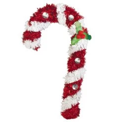 New 🛒 Small 3D 🎄 Christmas Tinsel 🍬 Candy Cane by Amscan 🤩
