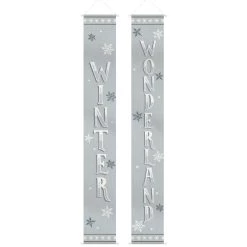 Buy ❤️ Christmas Snowy Hanging Flags Home Decorations by Amscan 🤩