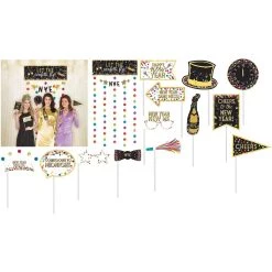 Discount 😀 New Year's Colorful Confetti Photo Booth Kit by Amscan 🔥