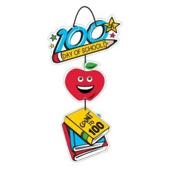 Buy 👍 100th Day of School MDF Hanging Sign by Amscan 🔔
