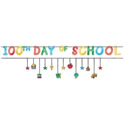 Hot Sale 👍 100th Day of School Banners by Amscan 🥰
