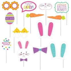 Best Sale 👍 Multicolor Handheld Easter Photo Props, 26ct. by Amscan 🤩