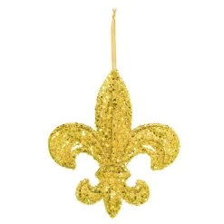 Outlet 👍 14'' Gold Fleur de Lis Hanging Decoration by Amscan 🎉