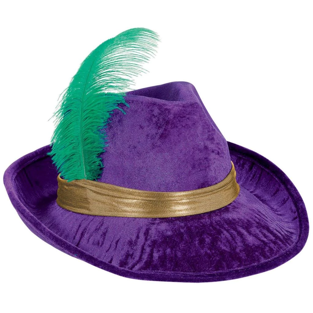 Promo ❤️ Mardi Gras Purple Fedora by Amscan 🎉 1 Promo ❤️ Mardi Gras Purple Fedora by Amscan 🎉