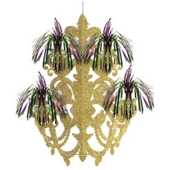 New ⌛ 21" Mardi Gras Firework Chandelier Décor by Amscan 🤩