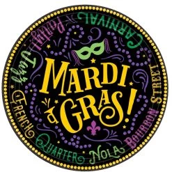 Outlet 😉 7" Mardi Gras Good Times Paper Plates, 60ct. by Amscan 🤩