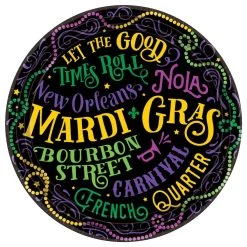 Cheapest 🌟 9" Mardi Gras Good Times Paper Plates, 60ct. by Amscan 🥰