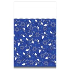 Budget 🔥 102'' Joyous Holiday Hanukkah Plastic Table Cover by Amscan 😍