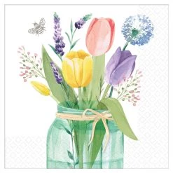 Hot Sale 🌟 Spring Tulip Garden Lunch Napkins, 64ct. by Amscan 😉