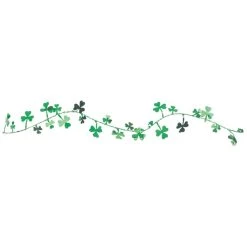 Discount 🧨 12ft. Shamrock St. Patrick's Day Wire Garland by Amscan 🌟