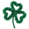 Flash Sale 🥰 14" Green Open Shamrock St. Patrick's Day Tinsel Wreaths, 8ct. by Amscan 👍