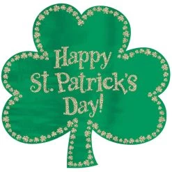 Best reviews of 😉 16" Green Glitter Shamrock St. Patrick's Day Cutouts, 7ct. by Amscan ✔️