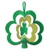 Cheapest 🌟 St. Patrick's Day Spinning Glitter Shamrock Sign, 5ct. by Amscan 🎉