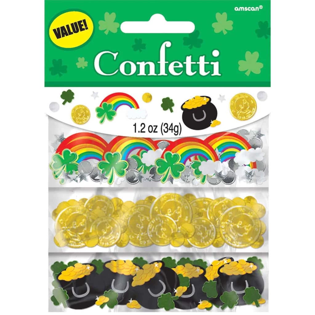 Cheap π St. Patrick's Day Confetti, 4ct. by Amscan π 1 Cheap π St. Patrick's Day Confetti, 4ct. by Amscan π