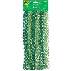 Best Pirce 🤩 St. Patrick's Day Metallic Bead Necklaces, 48ct. by Amscan 💯