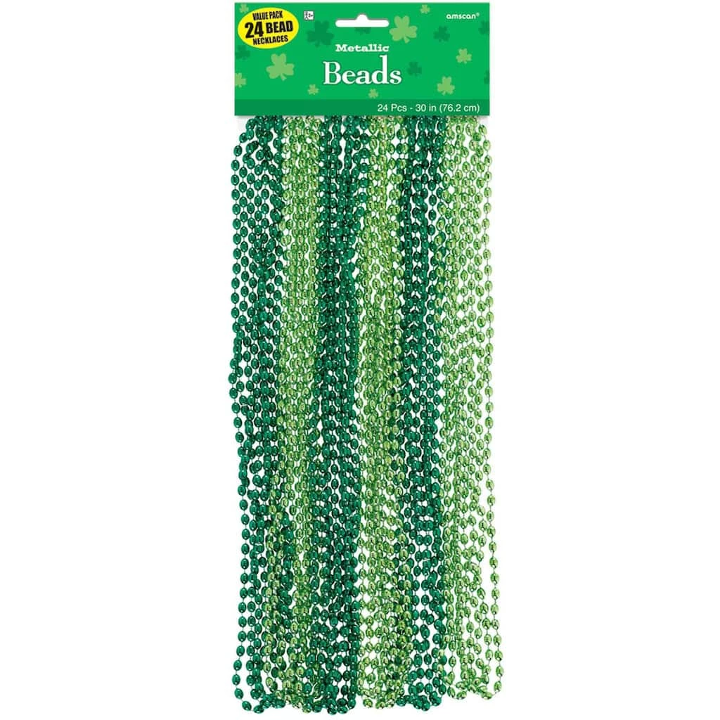 Best Pirce π€© St. Patrick's Day Metallic Bead Necklaces, 48ct. by Amscan π― 1 Best Pirce π€© St. Patrick's Day Metallic Bead Necklaces, 48ct. by Amscan π―
