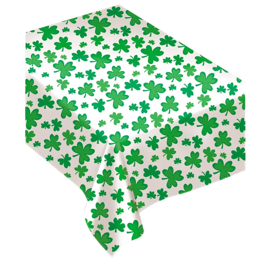 Brand new π 90'' x 54'' St. Patrick's Day Shamrocks Flannel-Backed Vinyl Table Cover, 2ct. by Amscan π 1 Brand new π 90'' x 54'' St. Patrick's Day Shamrocks Flannel-Backed Vinyl Table Cover, 2ct. by Amscan π