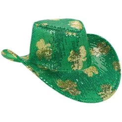 Best reviews of ⭐ St. Patrick's Day Sequin Shamrock Cowboy Hat by Amscan 🤩