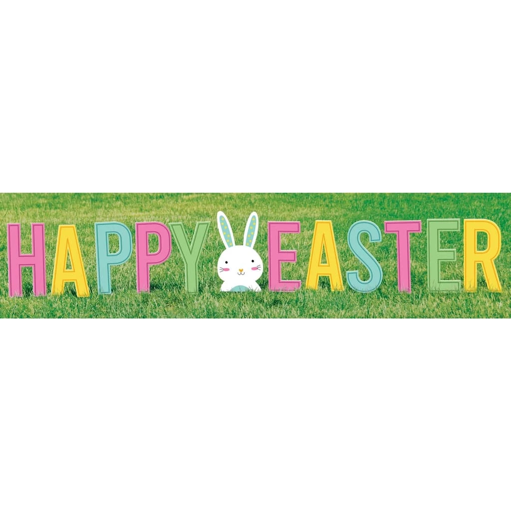 Budget 𧨠Happy Easter Yard Signs, 12ct. by Amscan π 1 Budget 𧨠Happy Easter Yard Signs, 12ct. by Amscan π