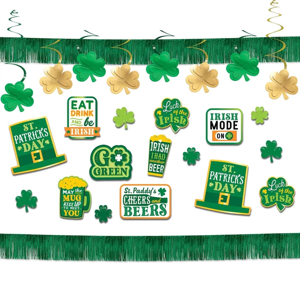Flash Sale ✨ St. Patrick's Day Bar Decorating Kit by Amscan 🧨 1 Flash Sale ✨ St. Patrick's Day Bar Decorating Kit by Amscan 🧨