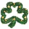 Best Sale 🧨 22'' St. Patrick's Day Light Up Tinsel Shamrock Wreath by Amscan ⌛