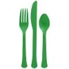 Deals 🌟 Festive Green Heavy Weight Plastic Cutlery Assortment, 160ct. by Amscan 😍