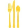 Outlet 🎁 Yellow Sunshine Heavy Weight Plastic Cutlery Assortment, 160ct. by Amscan ⌛
