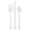Best Sale 👍 White Heavy Weight Plastic Cutlery Assortment, 160ct. by Amscan 🔔
