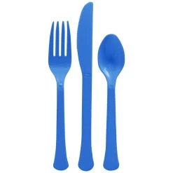 Coupon ⭐ Bright Royal Blue Heavy Weight Plastic Cutlery Assortment, 160ct. by Amscan 🔔