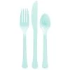 Discount ✨ Robin's Egg Blue Heavy Weight Plastic Cutlery Assortment, 160ct. by Amscan 😉