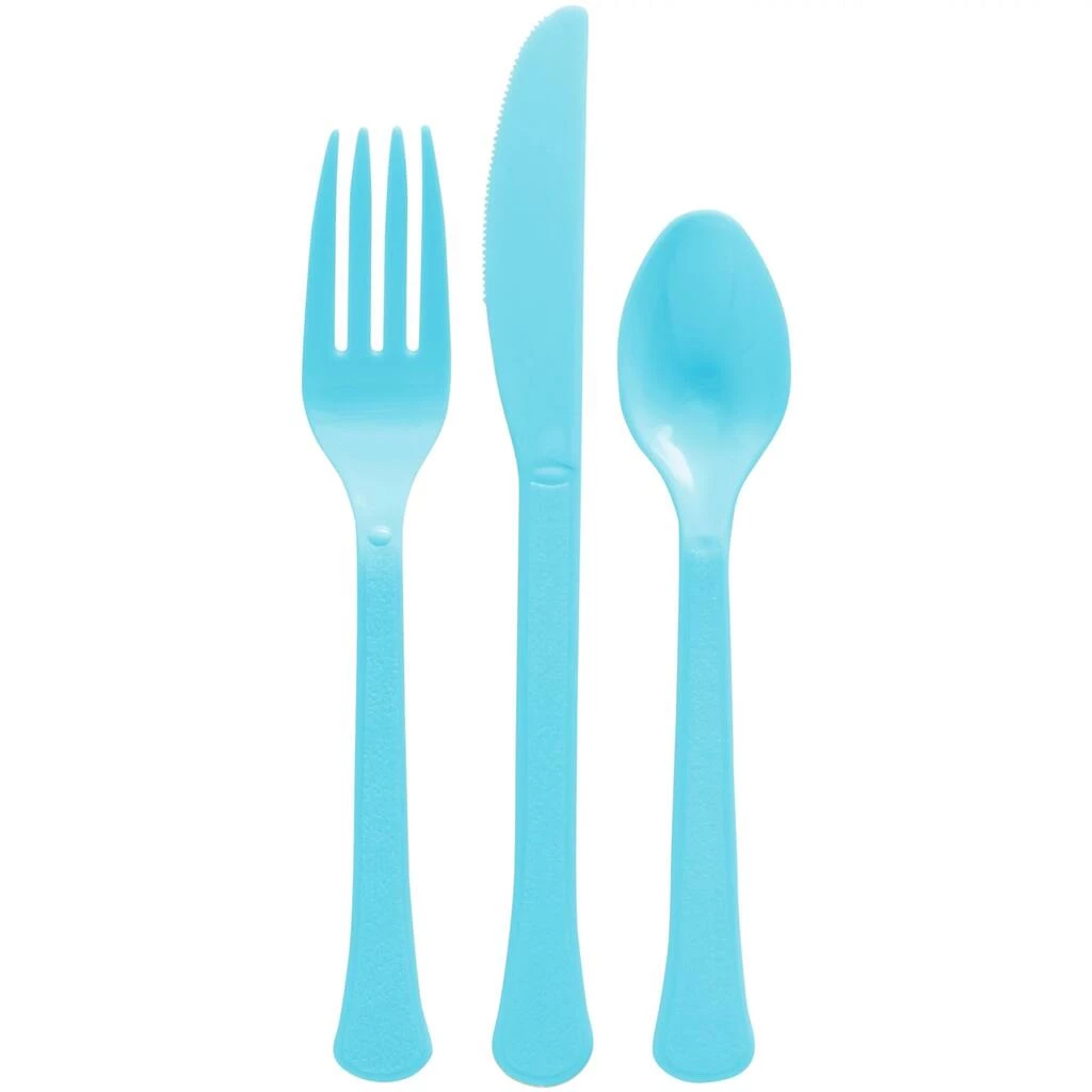 Best Sale 👍 Caribbean Blue Heavy Weight Plastic Cutlery Assortment, 160ct. by Amscan ⭐ 1 Best Sale 👍 Caribbean Blue Heavy Weight Plastic Cutlery Assortment, 160ct. by Amscan ⭐