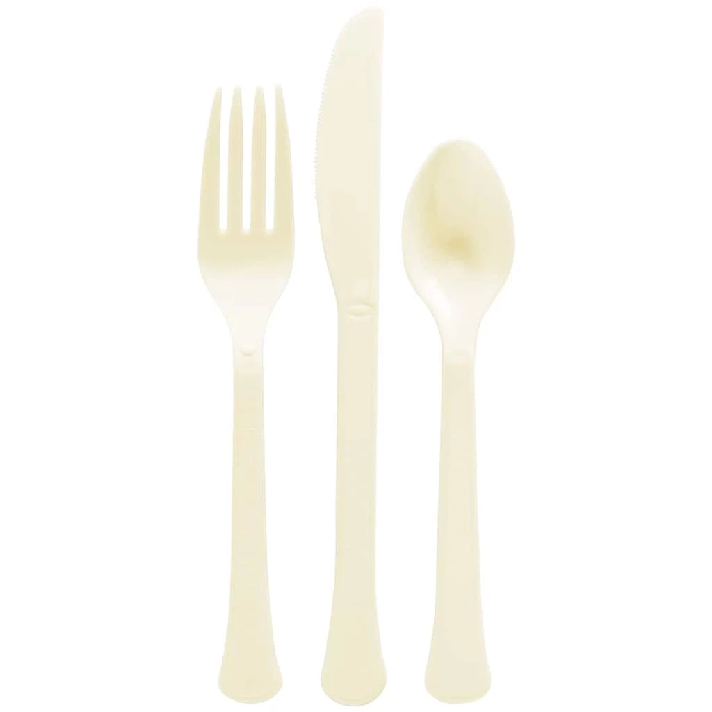 Wholesale π Vanilla Creme Heavy Weight Plastic Cutlery Assortment, 160ct. by Amscan π 1 Wholesale π Vanilla Creme Heavy Weight Plastic Cutlery Assortment, 160ct. by Amscan π