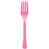 Deals 💯 Bright Pink Heavy Weight Plastic Forks, 150ct. by Amscan 🌟