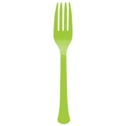 Flash Sale 🧨 Kiwi Green Heavy Weight Plastic Forks, 150ct. by Amscan 👏