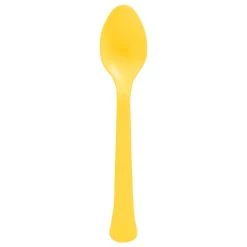 Deals 💯 Yellow Sunshine Heavy Weight Plastic Spoons, 150ct. by Amscan 🔔