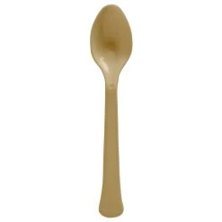 Cheapest 👏 Gold Heavy Weight Plastic Spoons, 150ct. by Amscan 😍