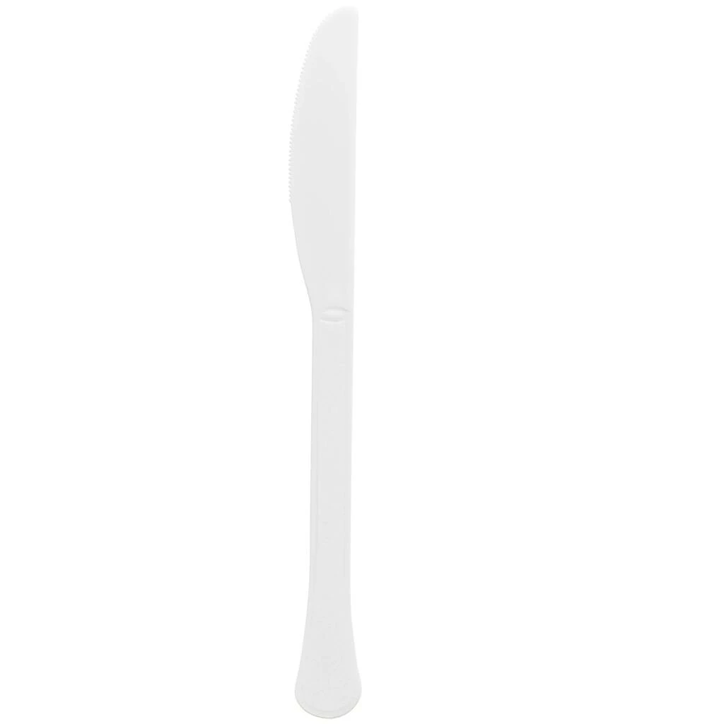 New โ๏ธ White Heavy Weight Plastic Knives, 150ct. by Amscan ๐ 1 New โ๏ธ White Heavy Weight Plastic Knives, 150ct. by Amscan ๐