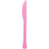 Outlet ⭐ Bright Pink Heavy Weight Plastic Knives, 150ct. by Amscan 👏
